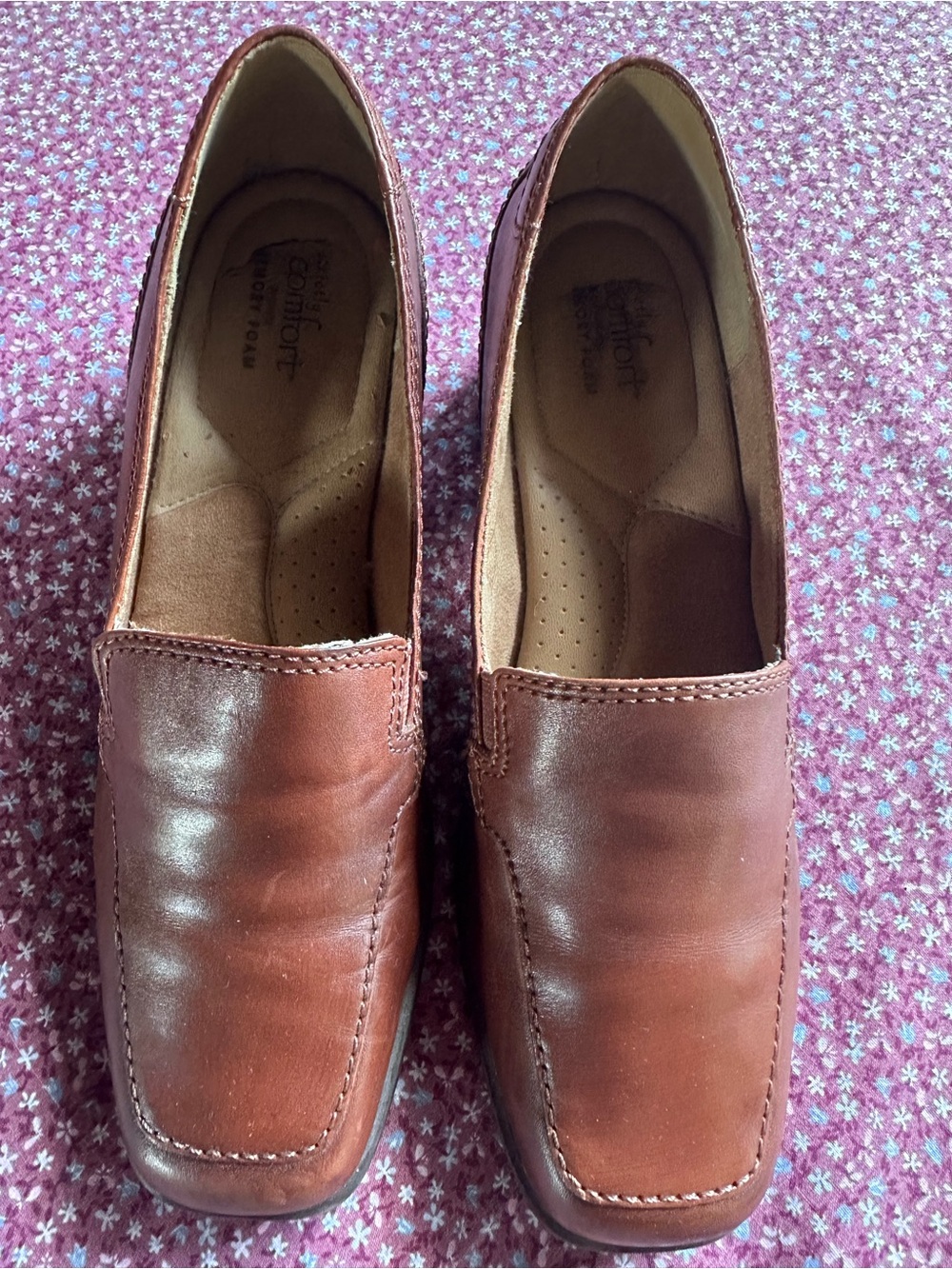 Comfort Classic Women”s Slip-On Loafers in Brown